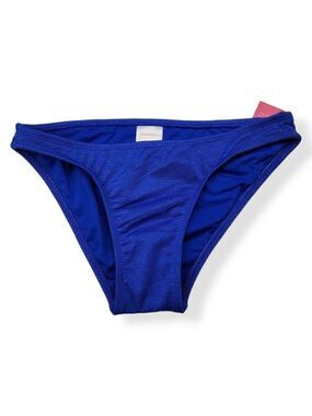 Xhilaration Blue Glitter Cheeky Bikini Bottom Small Jrs. 0-2